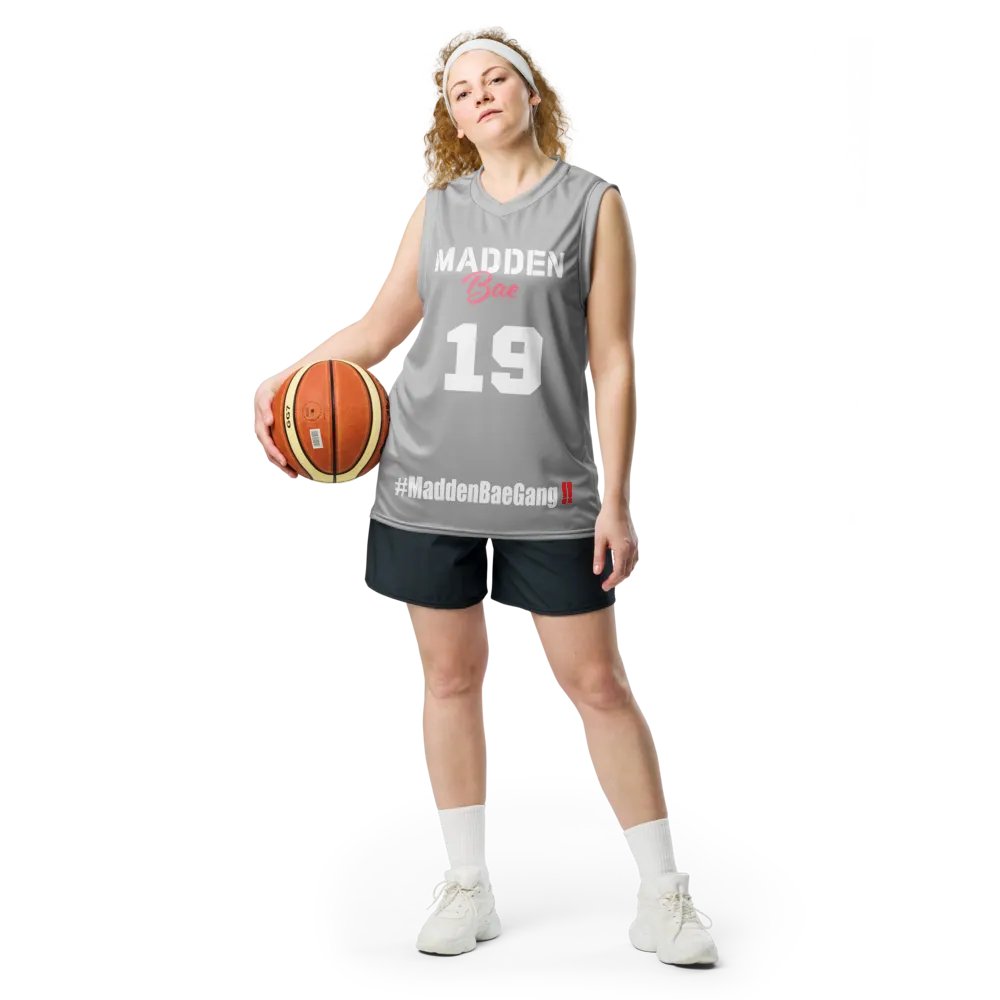 Madden Bae Jersey 👨‍🎨 (Gray + White Logo) product image (7)