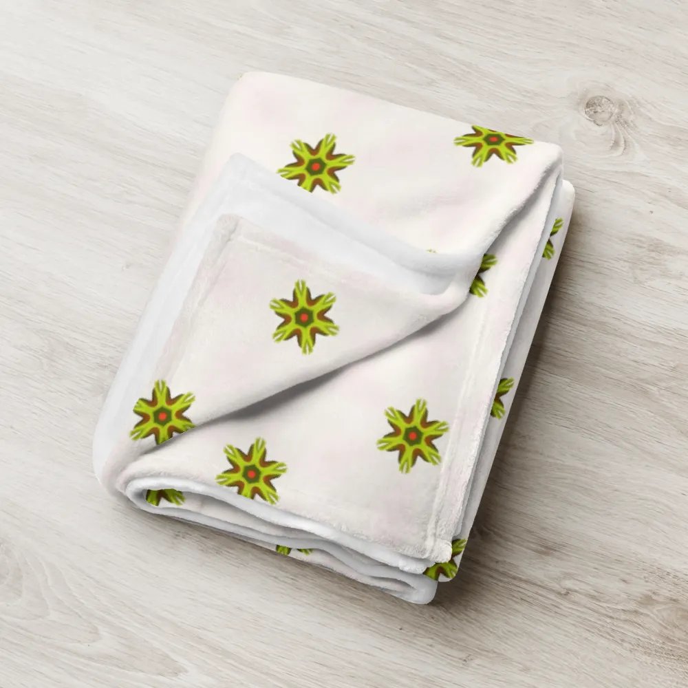 Star Flower Seamless Patterned Throw Blanket product image (8)