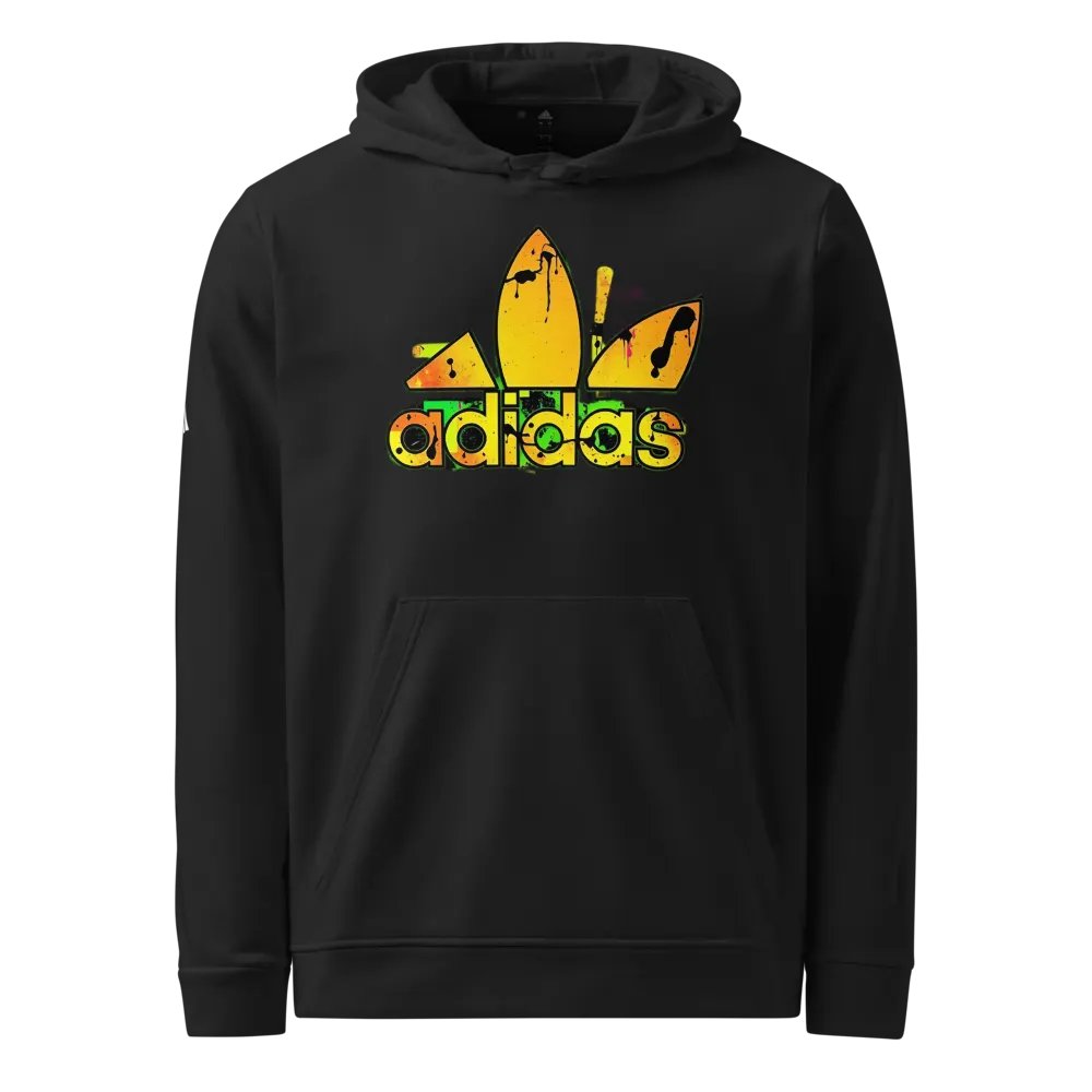 Splatter Logo Adidas Fleece Hoodie product image (1)