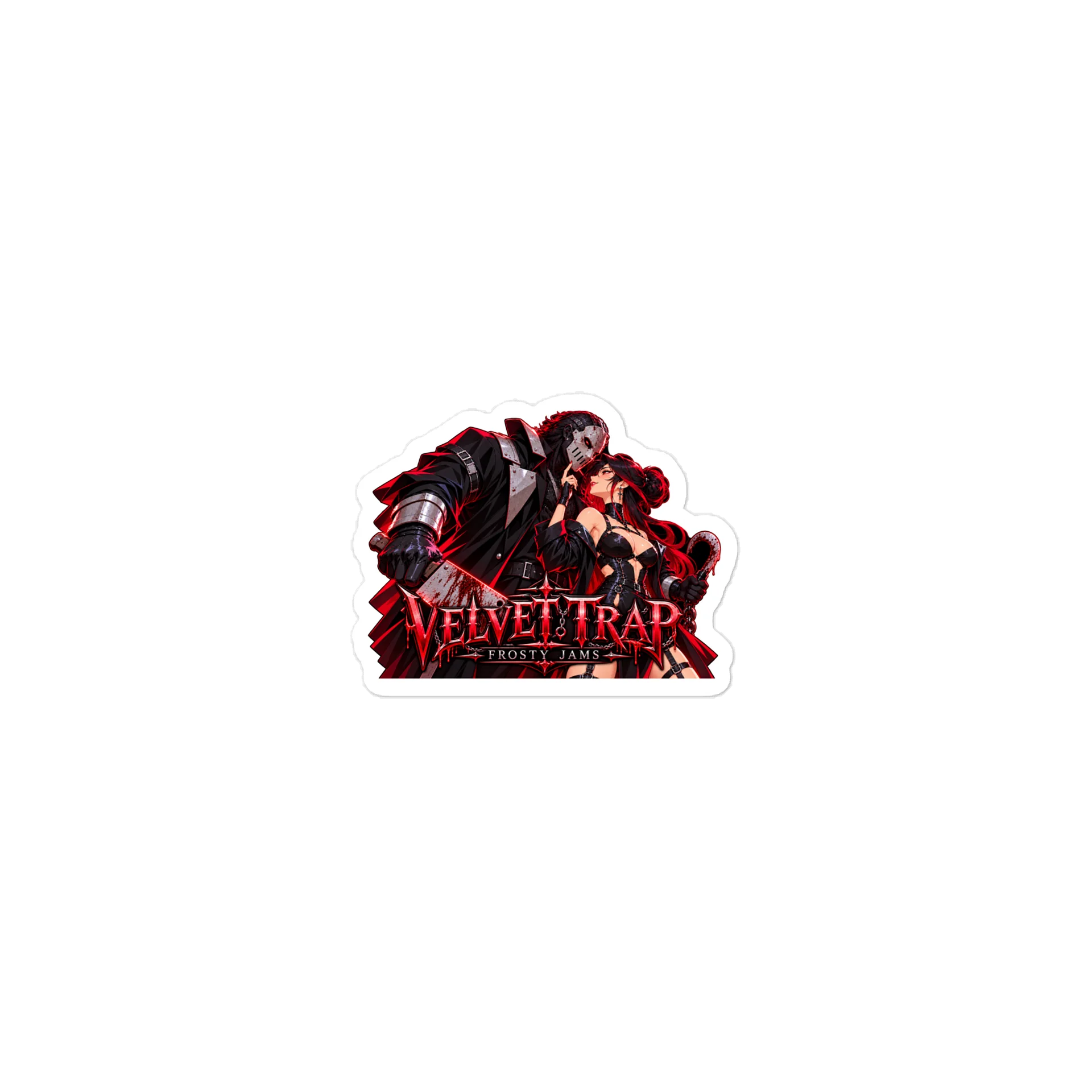 Product name: Velvet Trap 🥀 | Gothic Noir Die-Cut Sticker product image (2)