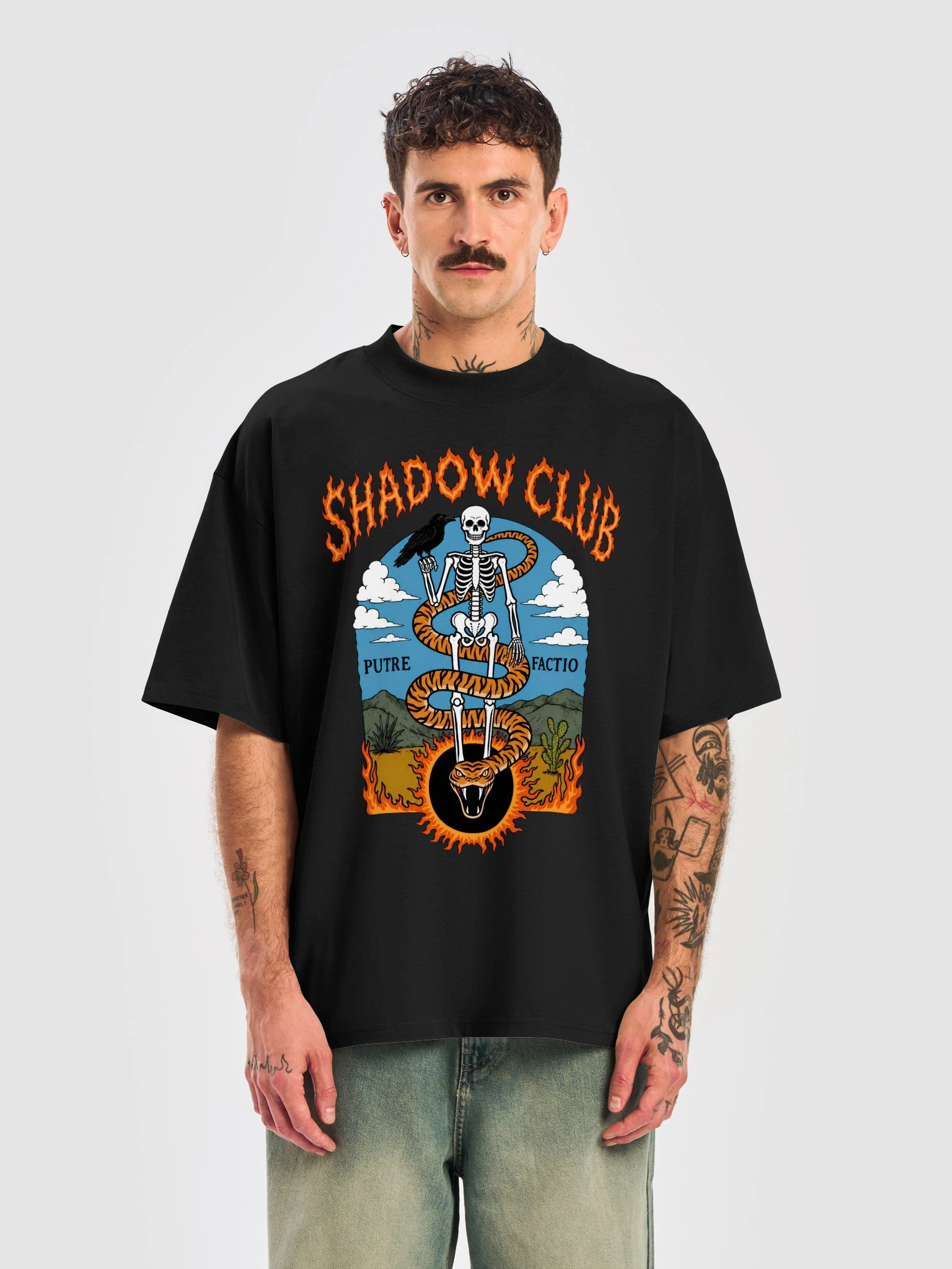 T-Shirt Unisex Oversize Coton Bio Poids Lourd - PUTREFACTIO product image (5)