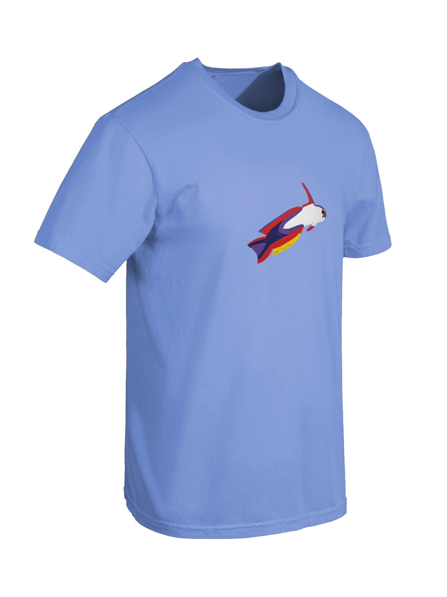 Purple Firefish Goby Embroidered Shirt | Reef Aquarium Fish Embroidery Tee | Saltwater Marine Fish Apparel product image (10)
