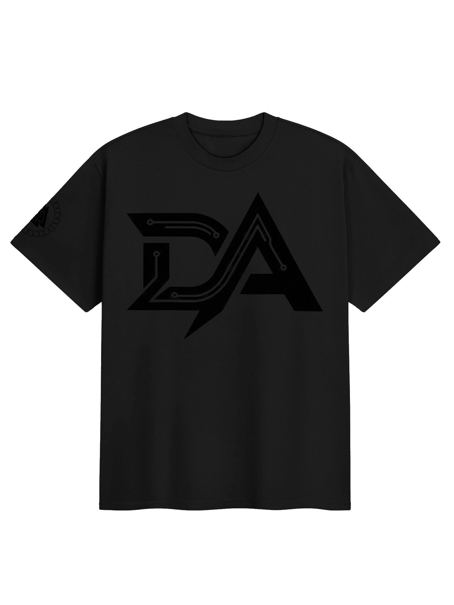 NEW LOGO DARKALPHA GRAPHIC BLACK TSHIRT product image (1)