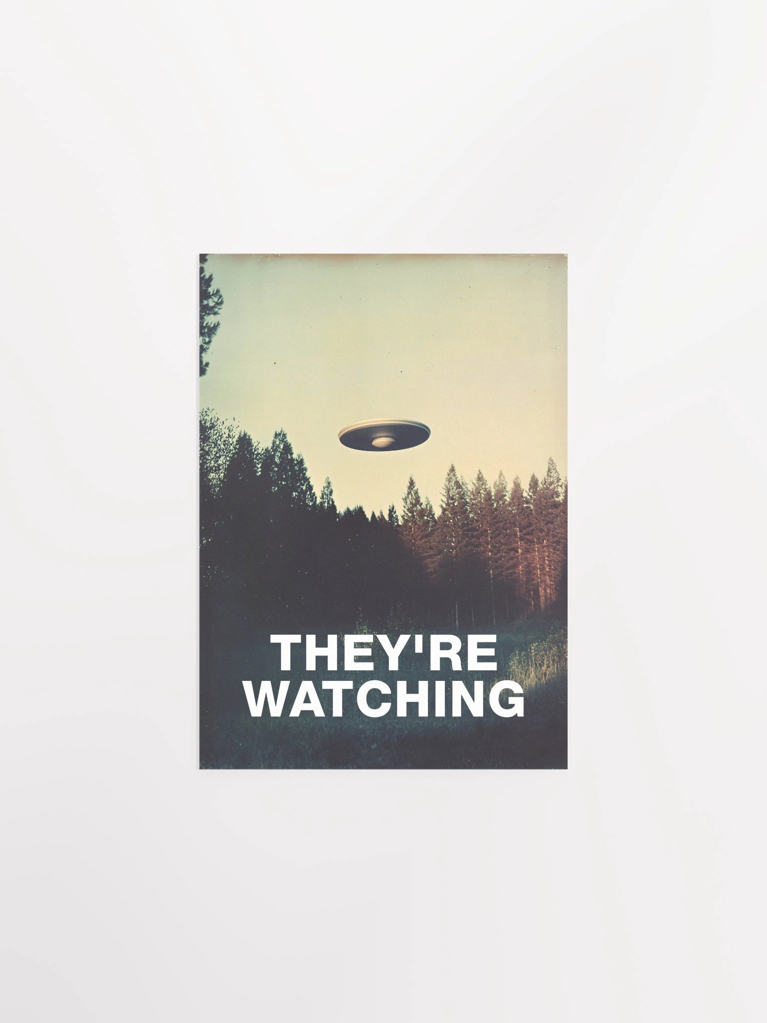 They're Watching/The X-Files poster, S09E06 2002 — sci-fi poster, movie art, I want to believe poster, space print, aliens wall decor product image (6)