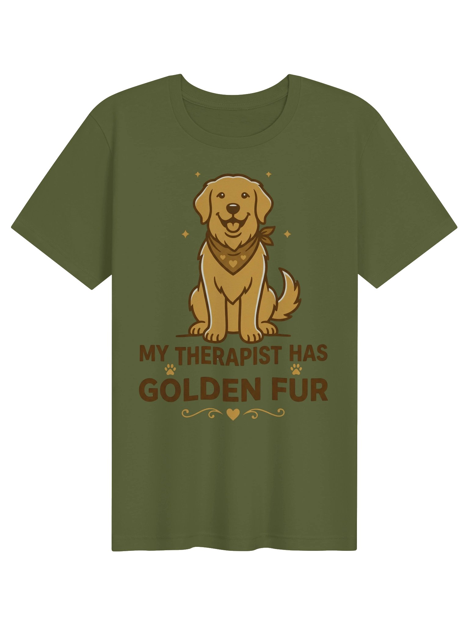 MY THERAPIST HAS GOLDEN FUR T-SHIRT product image (3)