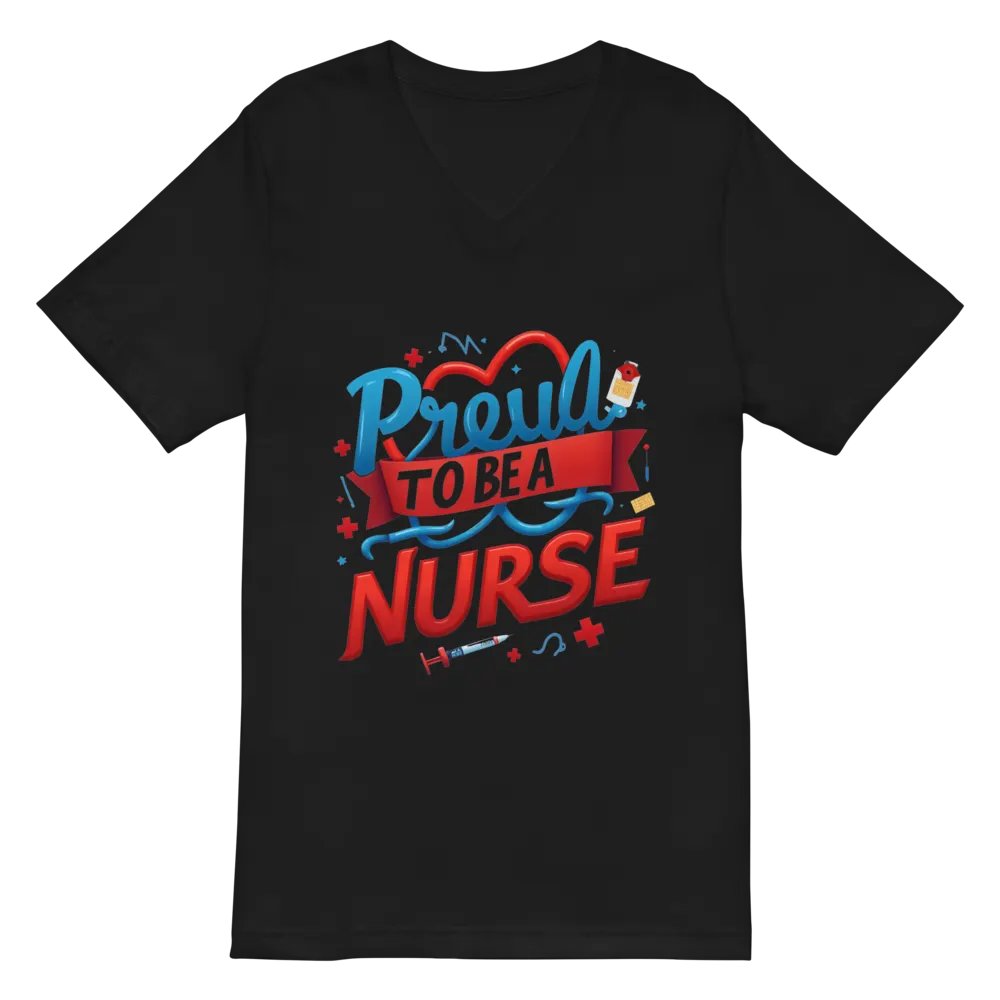 Proud Nurse V-Neck Tee product image (3)