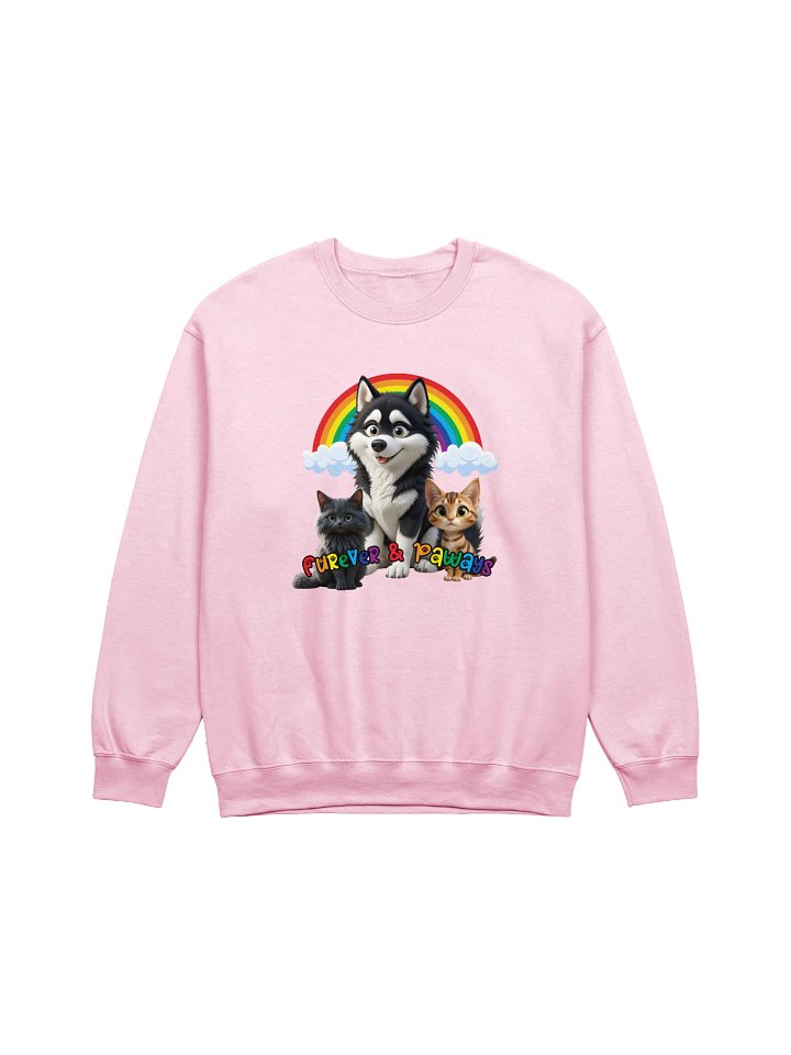 Furever & Paways Rainbow Crewneck Sweatshirt product image (9)
