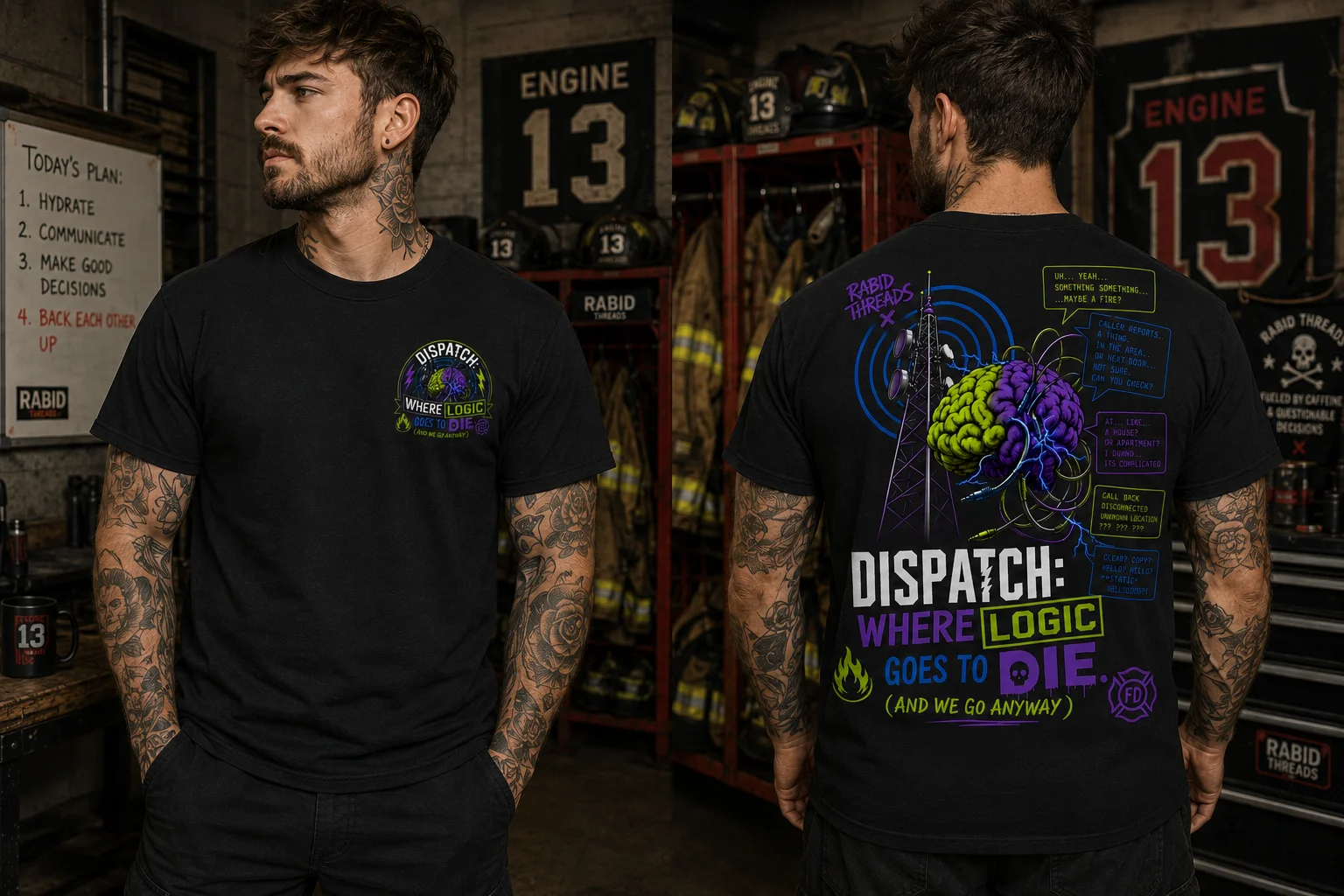 Dispatch: Where Logic Goes To Die - Heavyweight Tee product image (3)