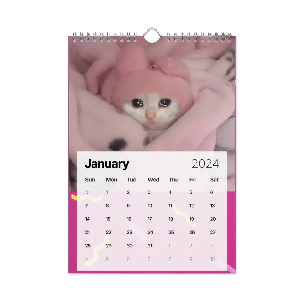 Wall Calendar (2024): Meme Cats product image (8)