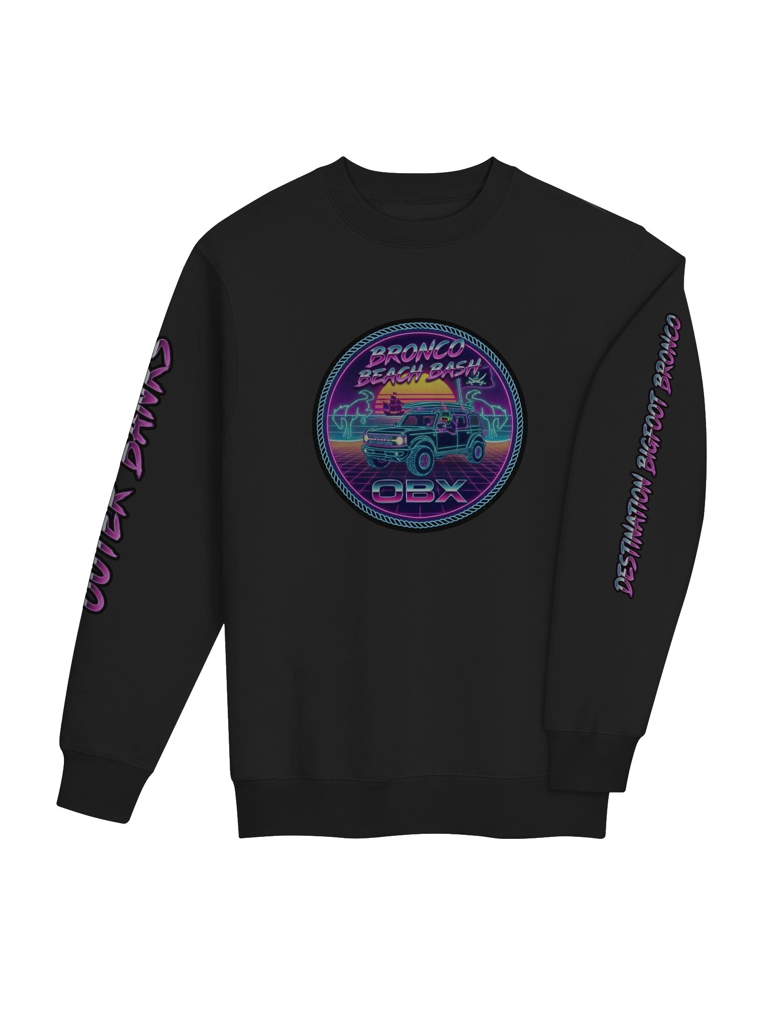 2026 Bronco Beach Bash OBX / Destination Bigfoot Bronco Collab Lane Seven Sweatshirt (Multiple Colors Available) product image (5)