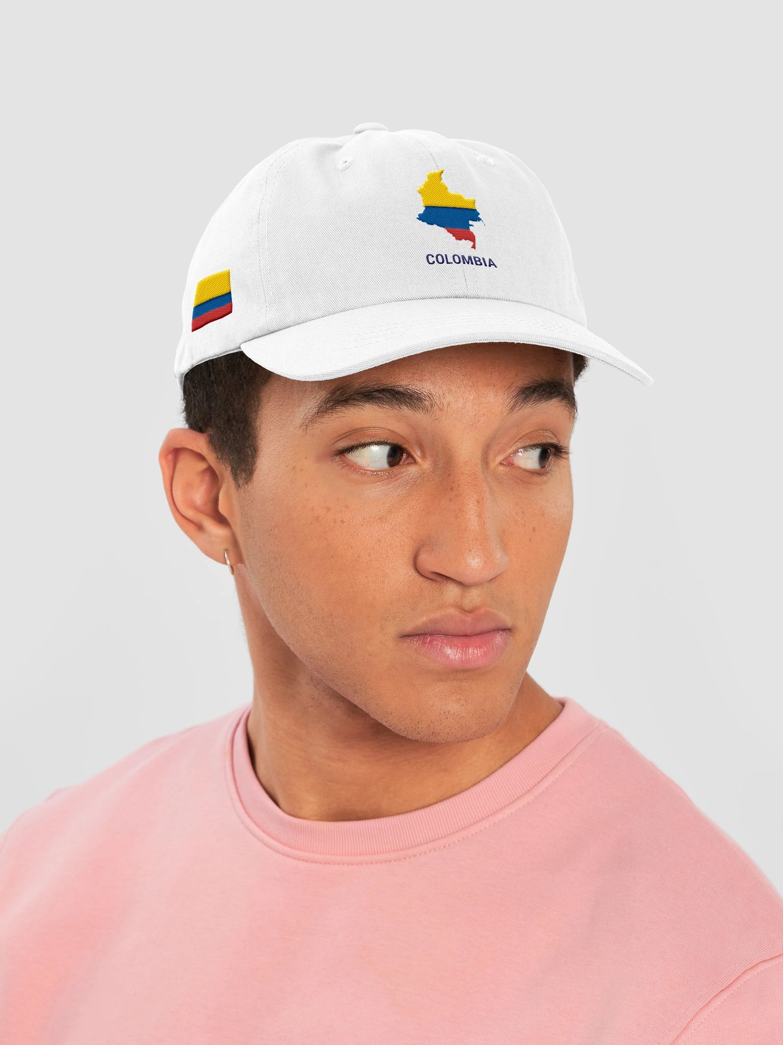 Colombia 2026 World Cup Flag Dad Hat - Colombia Soccer Fan Cap - Premium Embroidered Chino Cotton Twill product image (6)