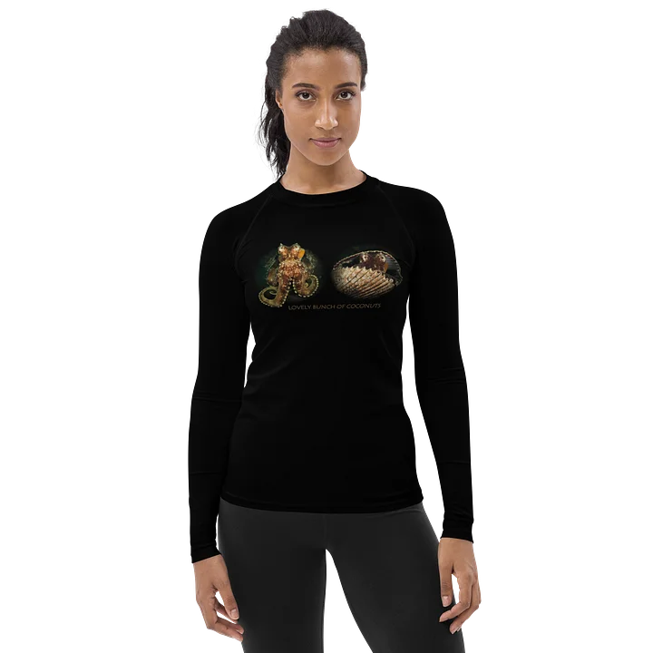 Coconut Octopus - Classic Black - Women's Rashguard product image (1)