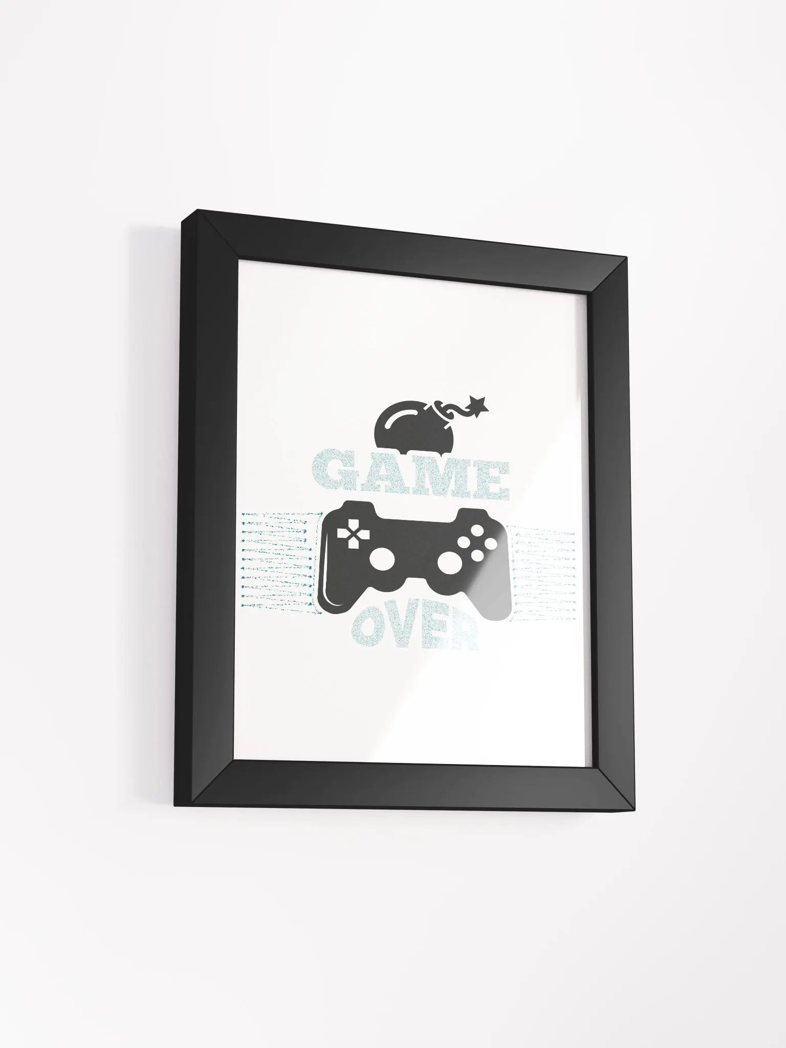 Game Over Controller Framed Poster product image (8)