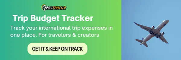 International Trip Budget Tracker Spreadsheet for Nomads & Creators product image (2)