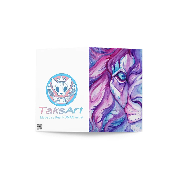 Lilac Lion - Blank Card product image (2)