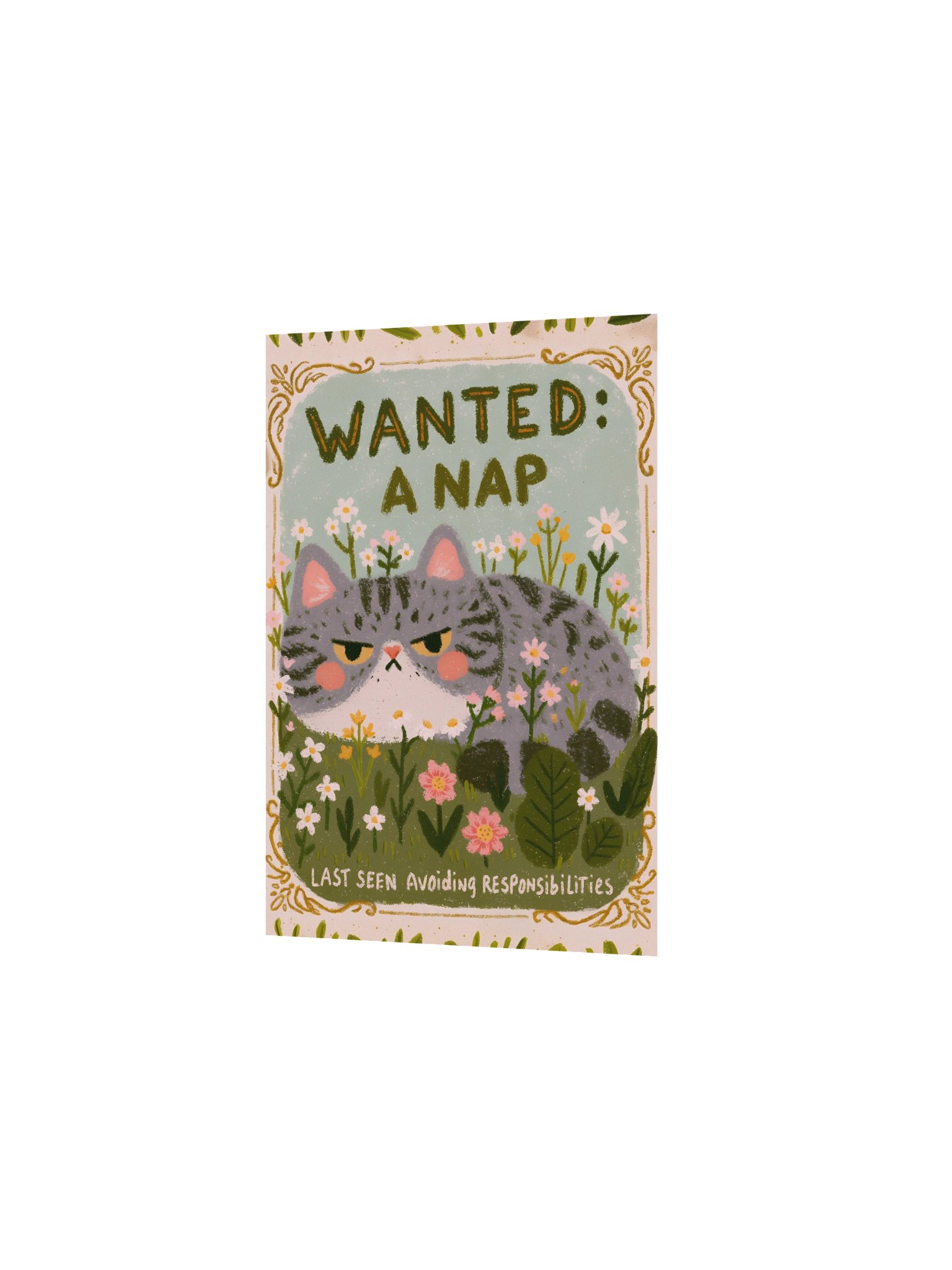 Wanted: A Nap Cat Poster product image (7)