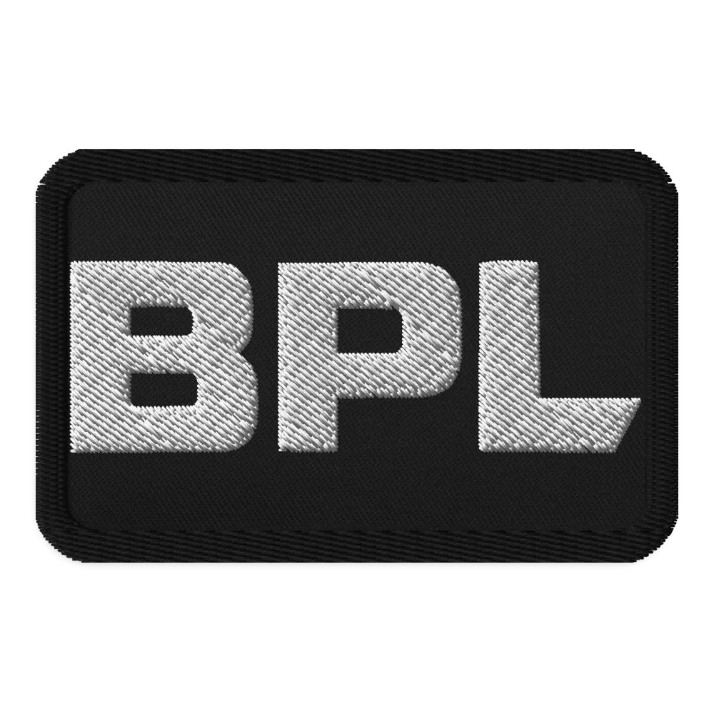 BPL Wordmark Embroidered Patch product image (1)