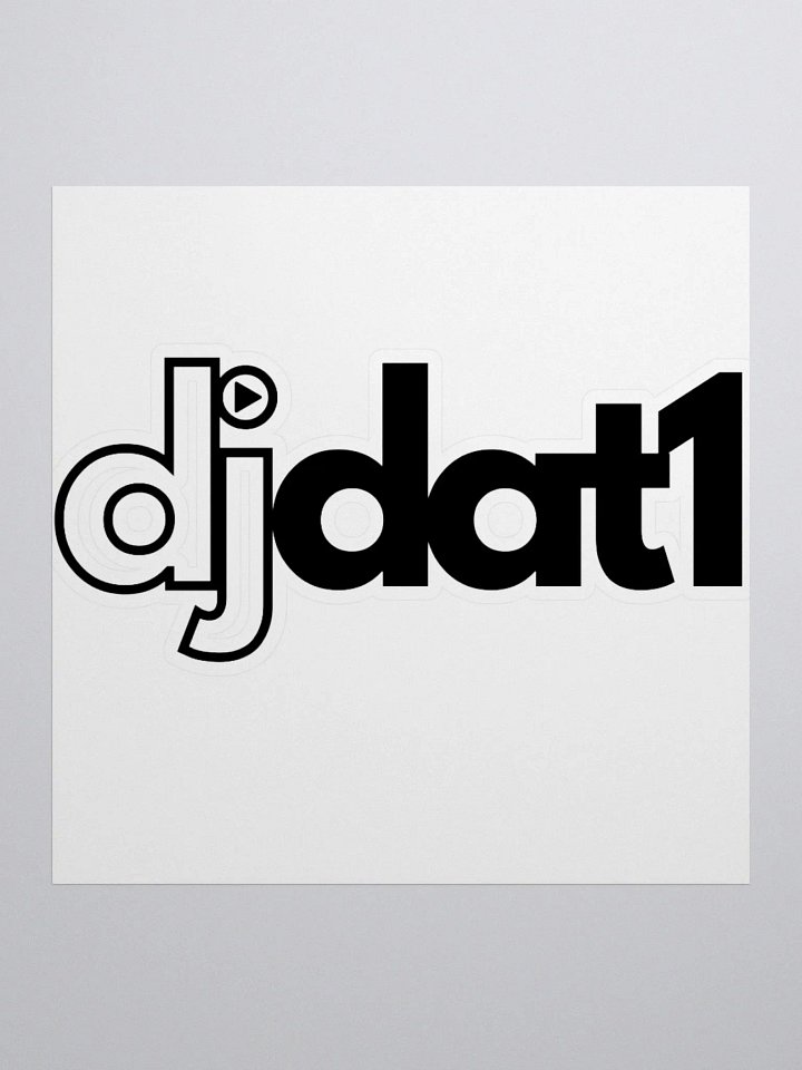 [DJDAT1] Vinyl Stickers (black) product image (1)