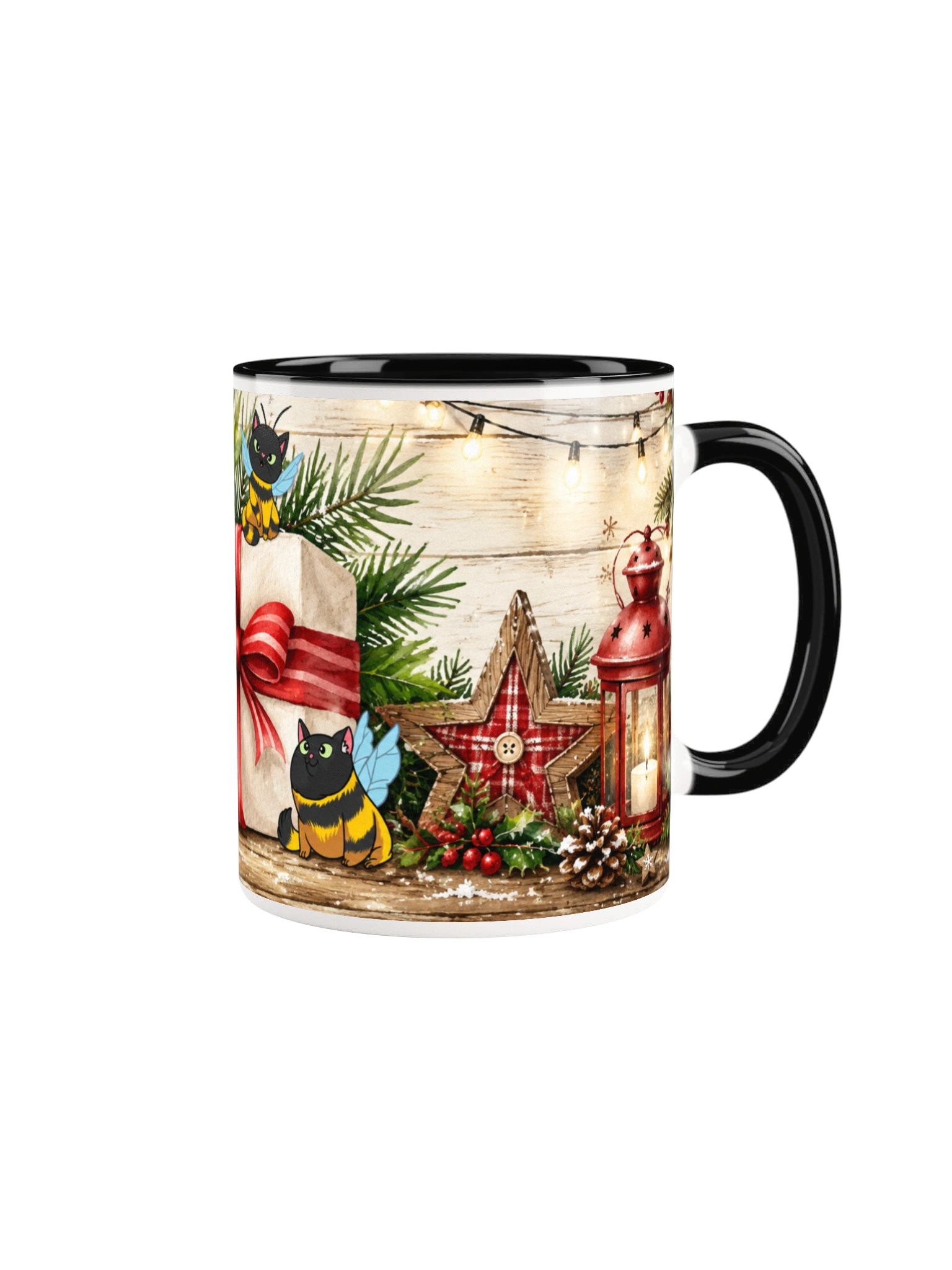Rustic Christmas Cat Mug product image (3)