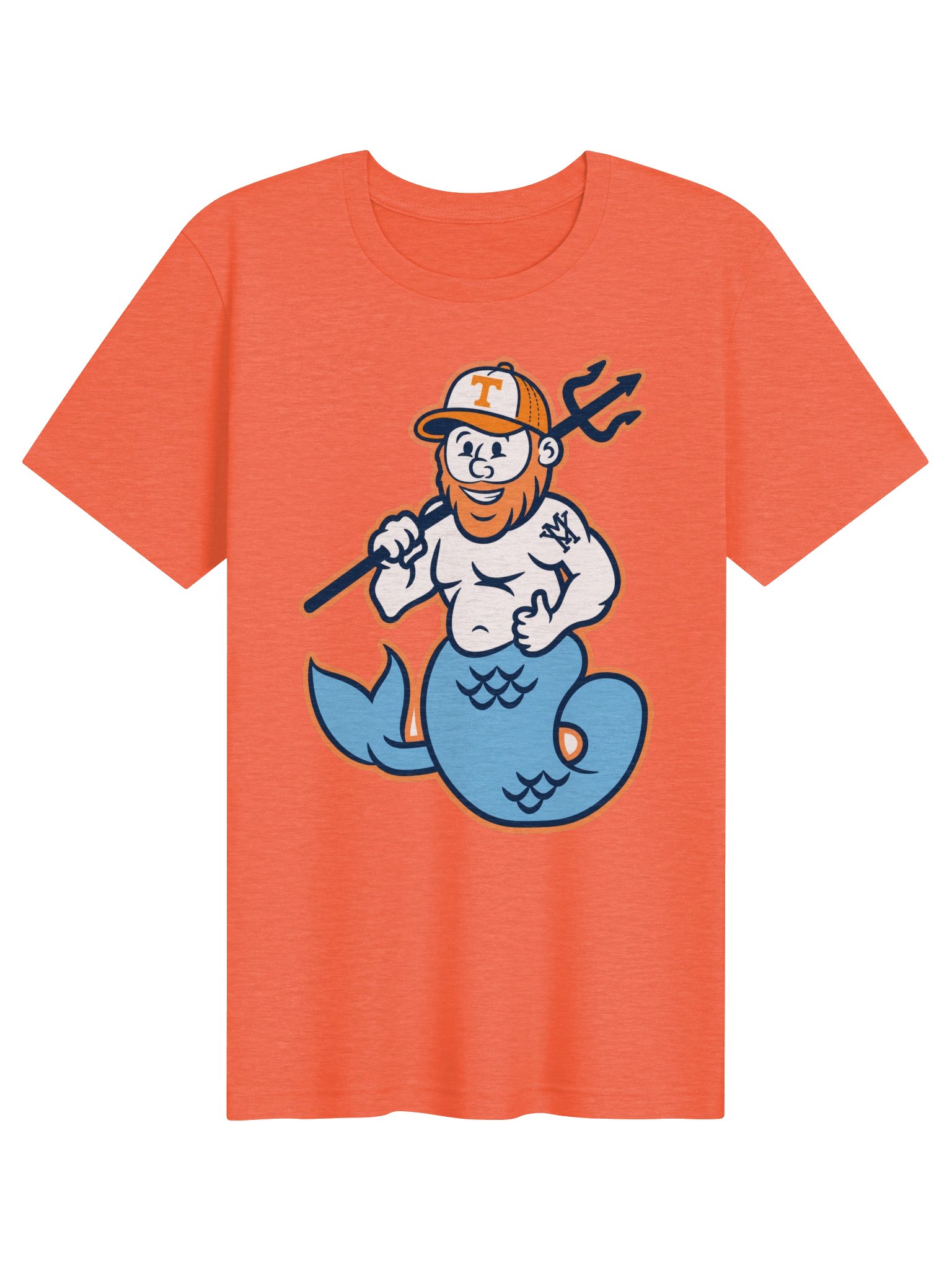 Merman Volunteers – Heather Orange Tee product image (1)