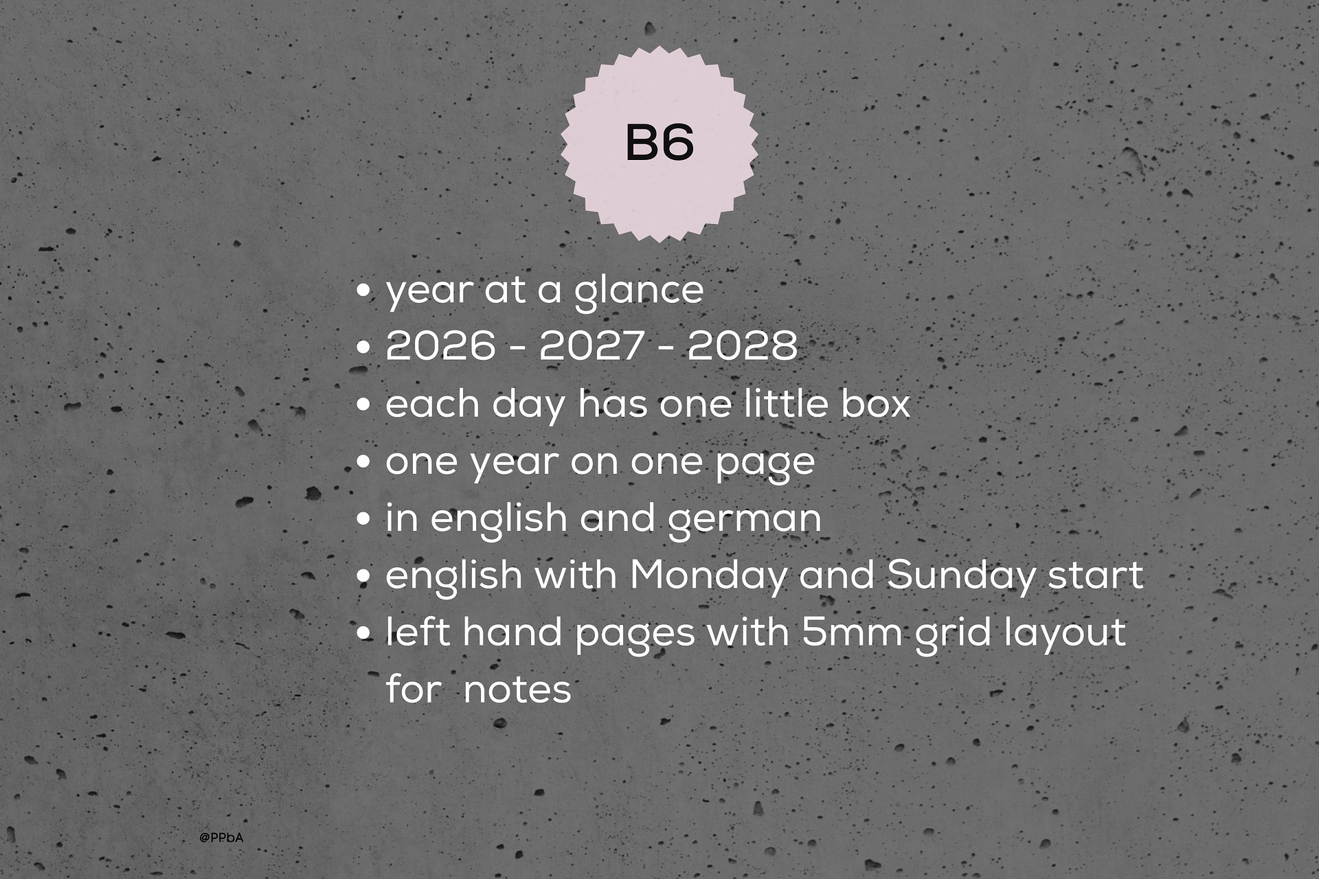 yearly overview - B6 - 2026 + 2027 + 2028 (4.2) product image (2)