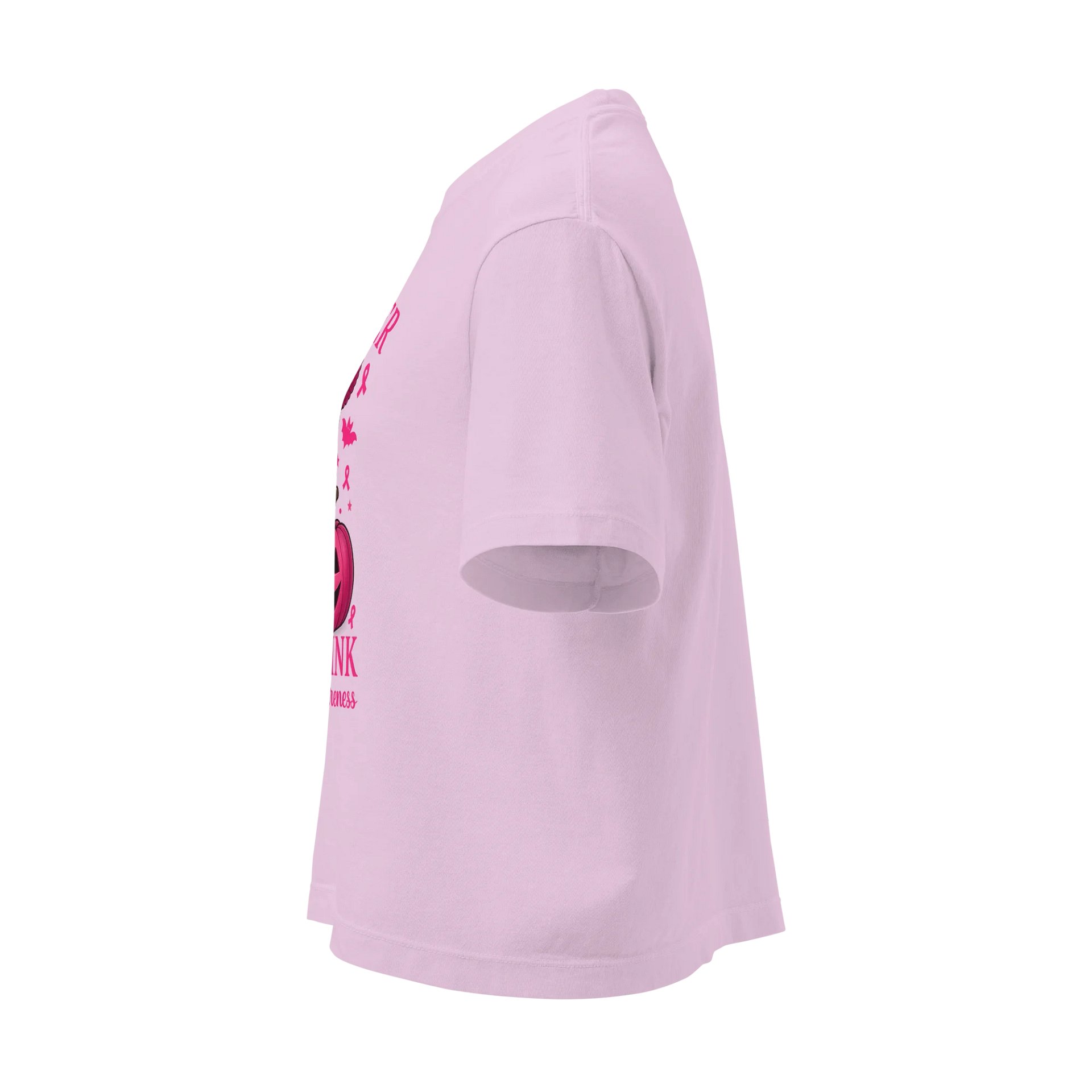 In October We Wear Pink - Breast Cancer Awareness Ghost Heavyweight Boxy T-Shirt product image (11)