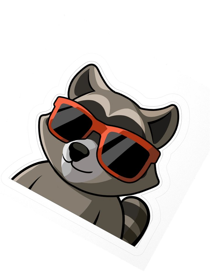 RespawnRaccoon Kiss Cut Stickers product image (5)