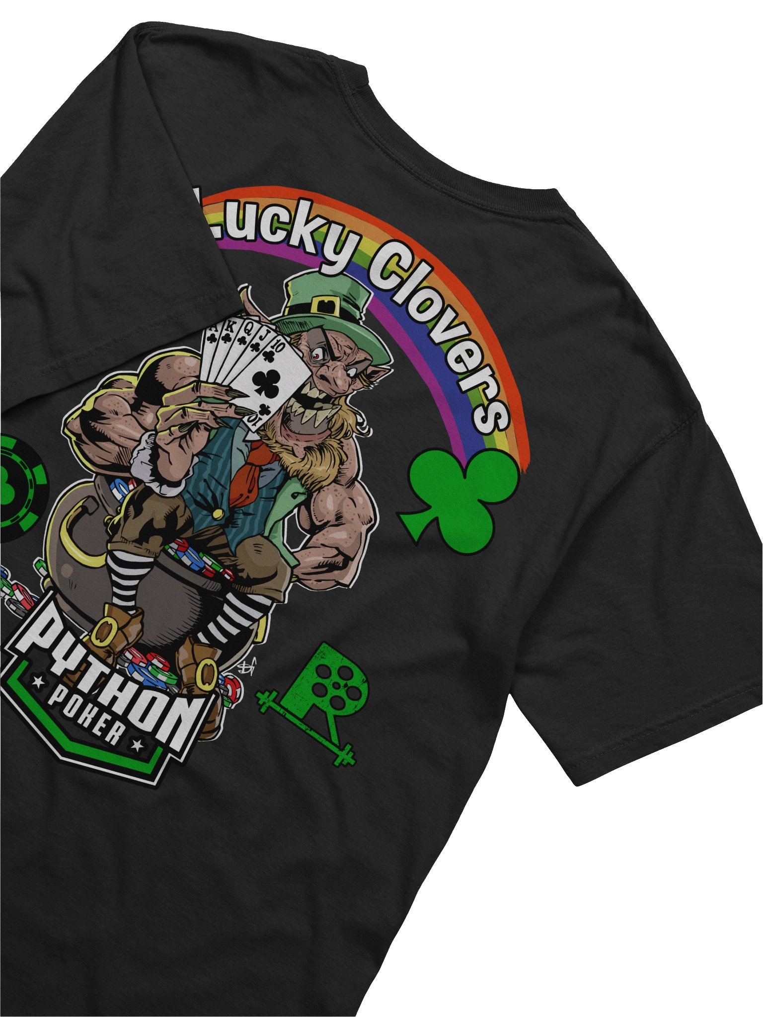 Python Poker - Lucky Clovers Tee product image (1)