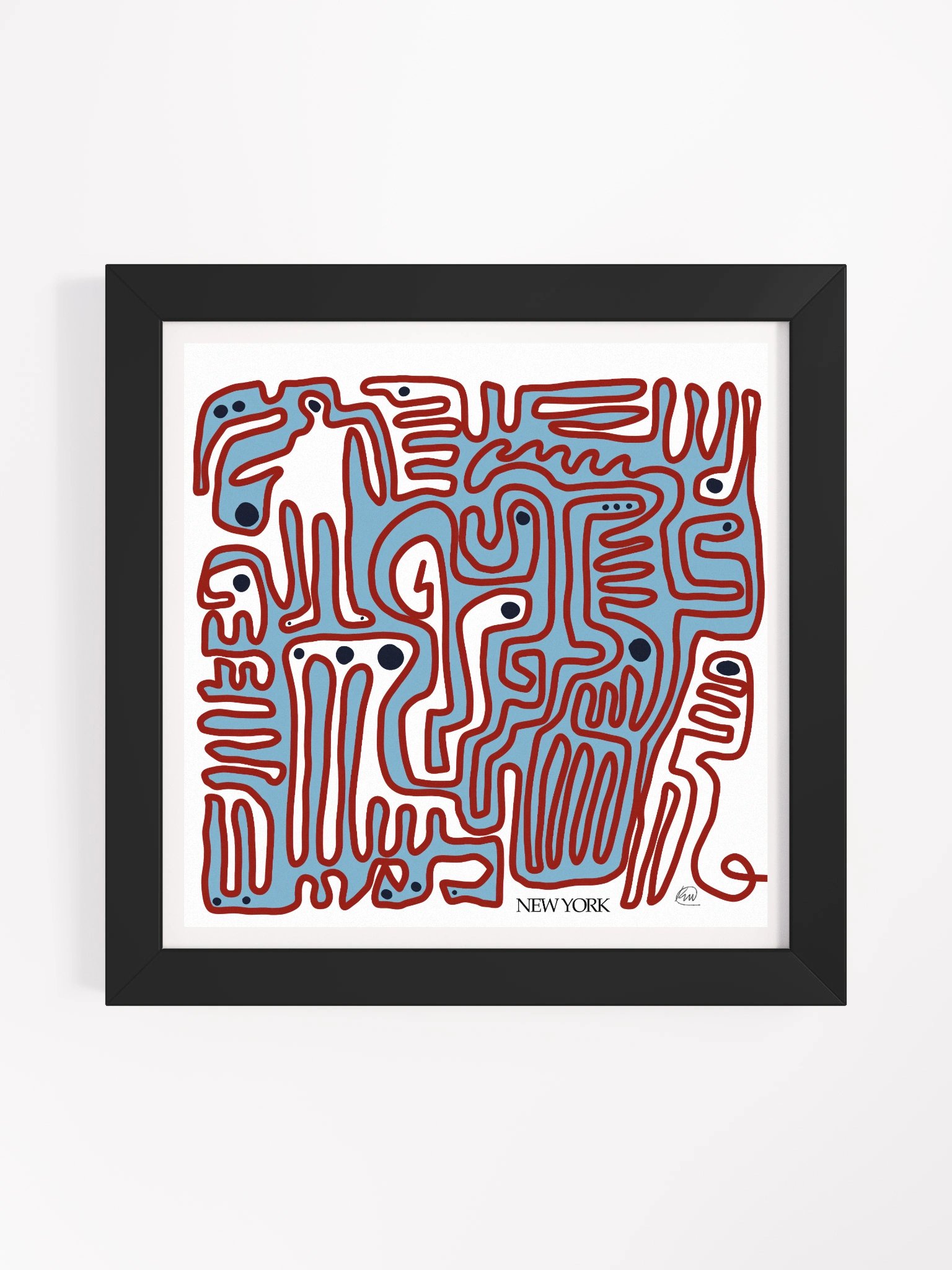 New York Maze (Framed Print) product image (1)