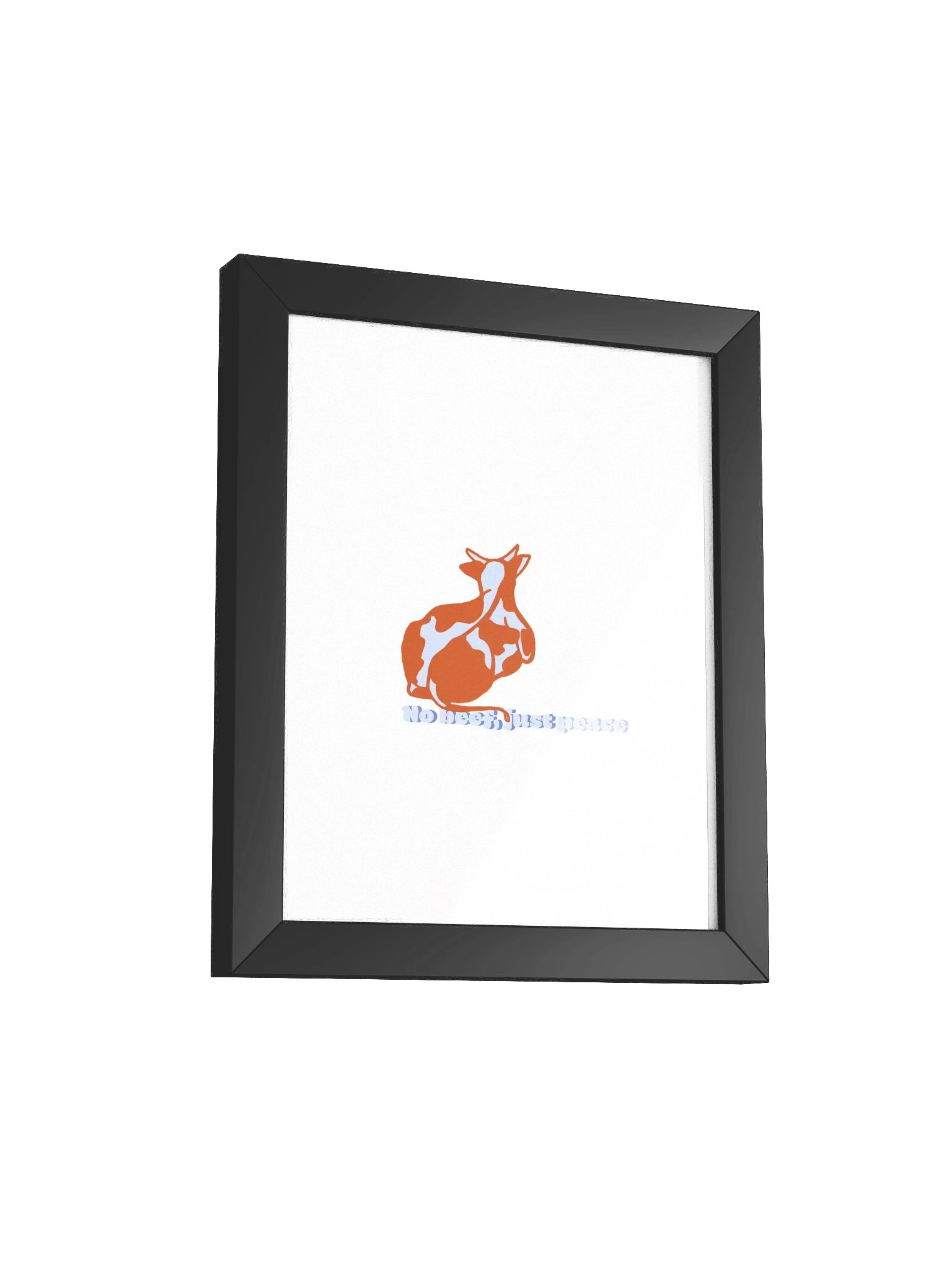 No beef, just peace - Framed Poster product image (2)