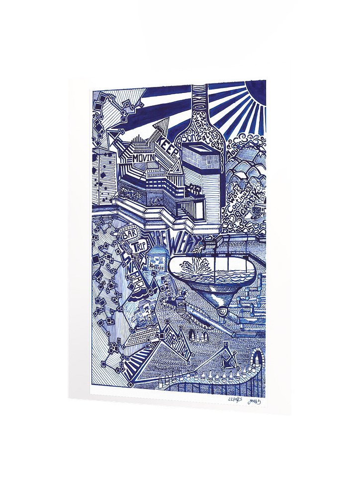 Blue Drink (Poster Print) product image (2)