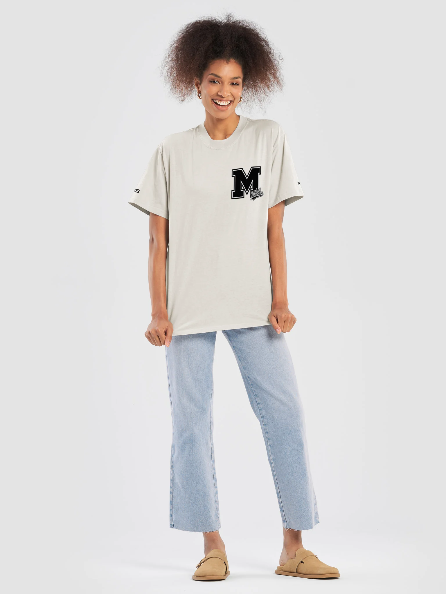 Make It Make Sense Blk Oversized M Tee product image (7)