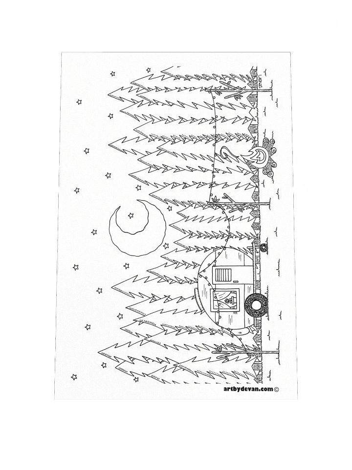 Color Your Own Art: Happy Camper product image (1)