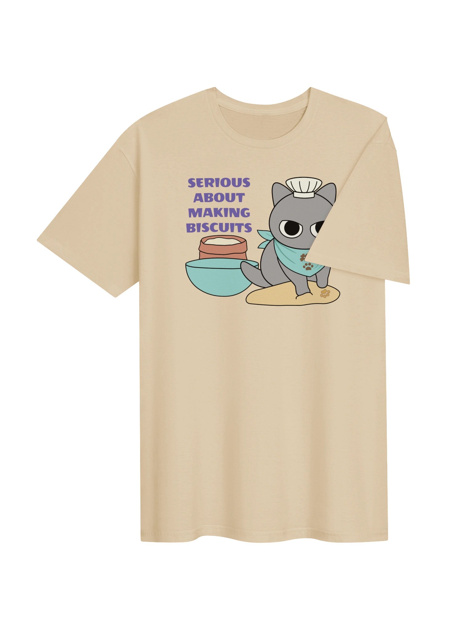 Biscuit Cat - Unisex Adult Super Soft Lightweight T-shirt product image (3)
