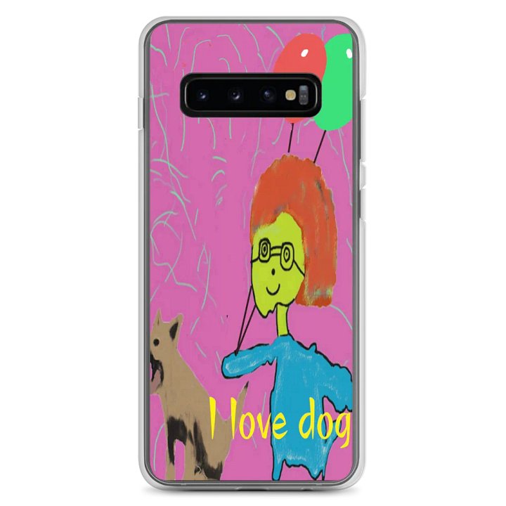Clear Case for Samsung®: i love dog product image (2)