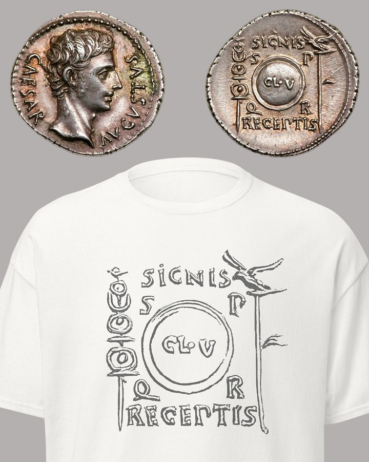 Augustus Legionary Standards Roman Republic Art 20 BC, T-Shirt product image (2)