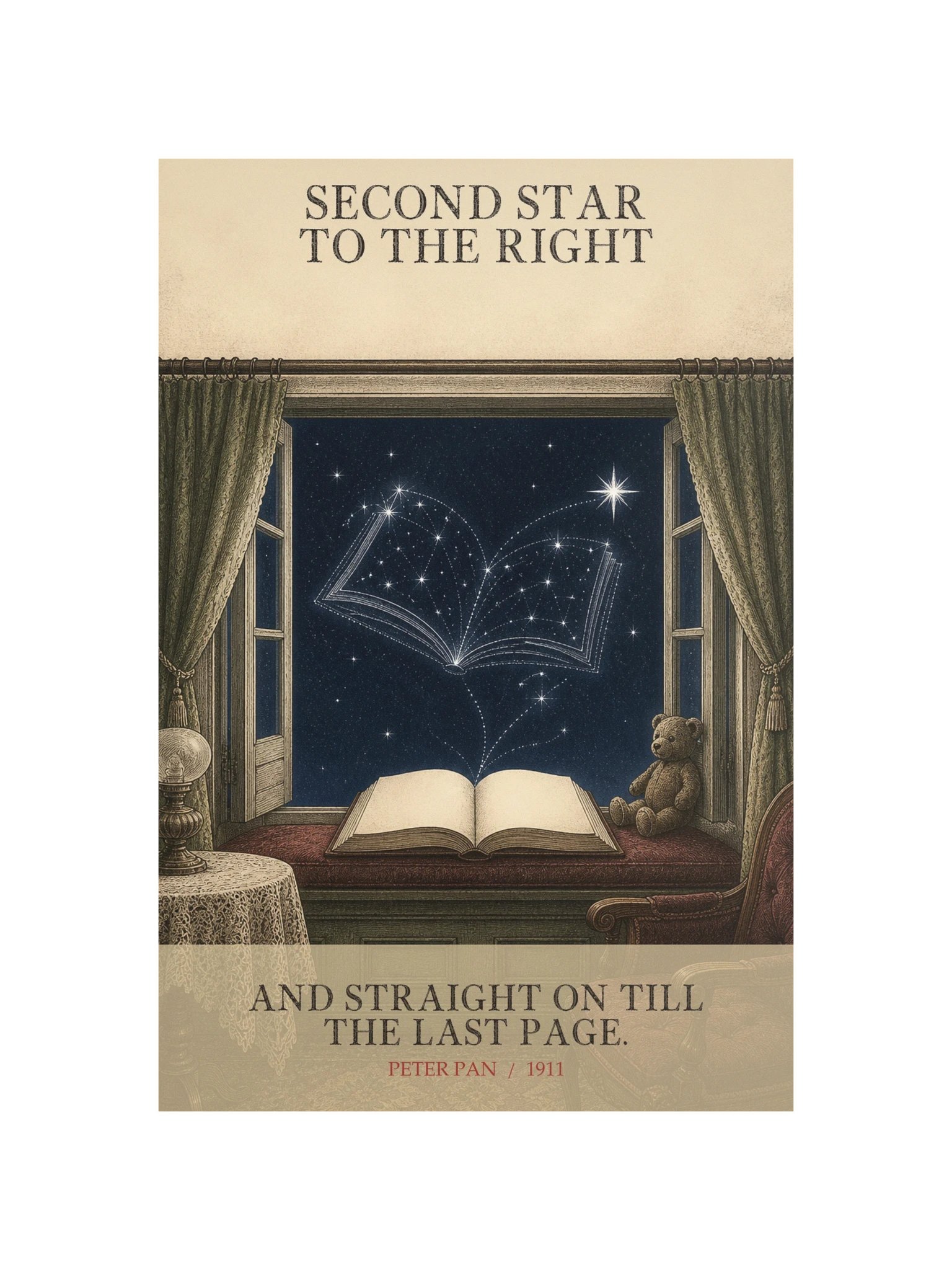 Second Star Right Straight On Till Last -- Peter Pan Art Print product image (12)