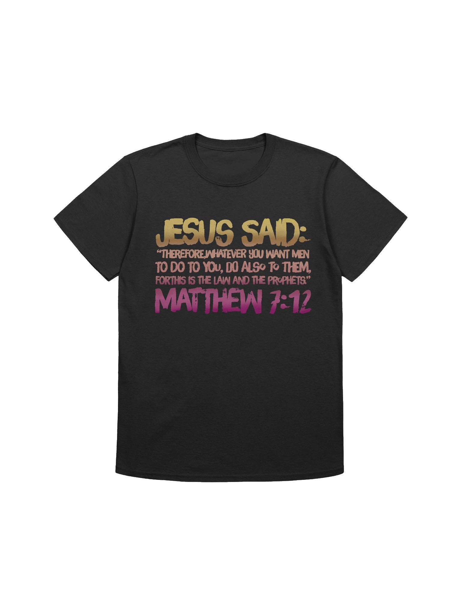 Christian Shirt The Golden Rule Matthew 7:12 product image (3)
