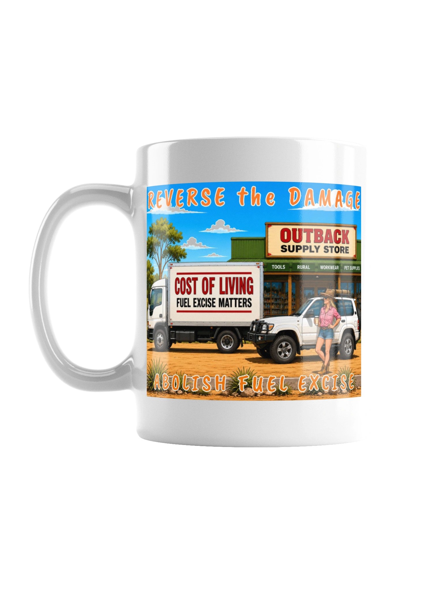 Reverse the Damage Abolish Fuel Excise Mug product image (1)