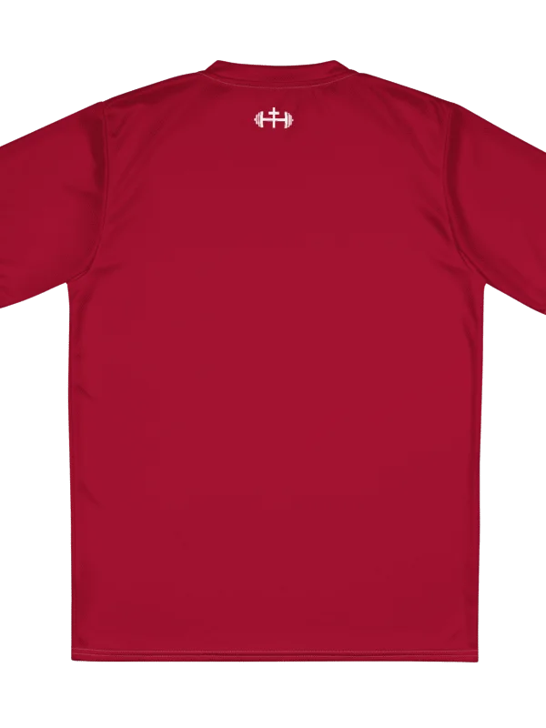 His House Mens Performance V-Neck T-Shirt - Red product image (6)