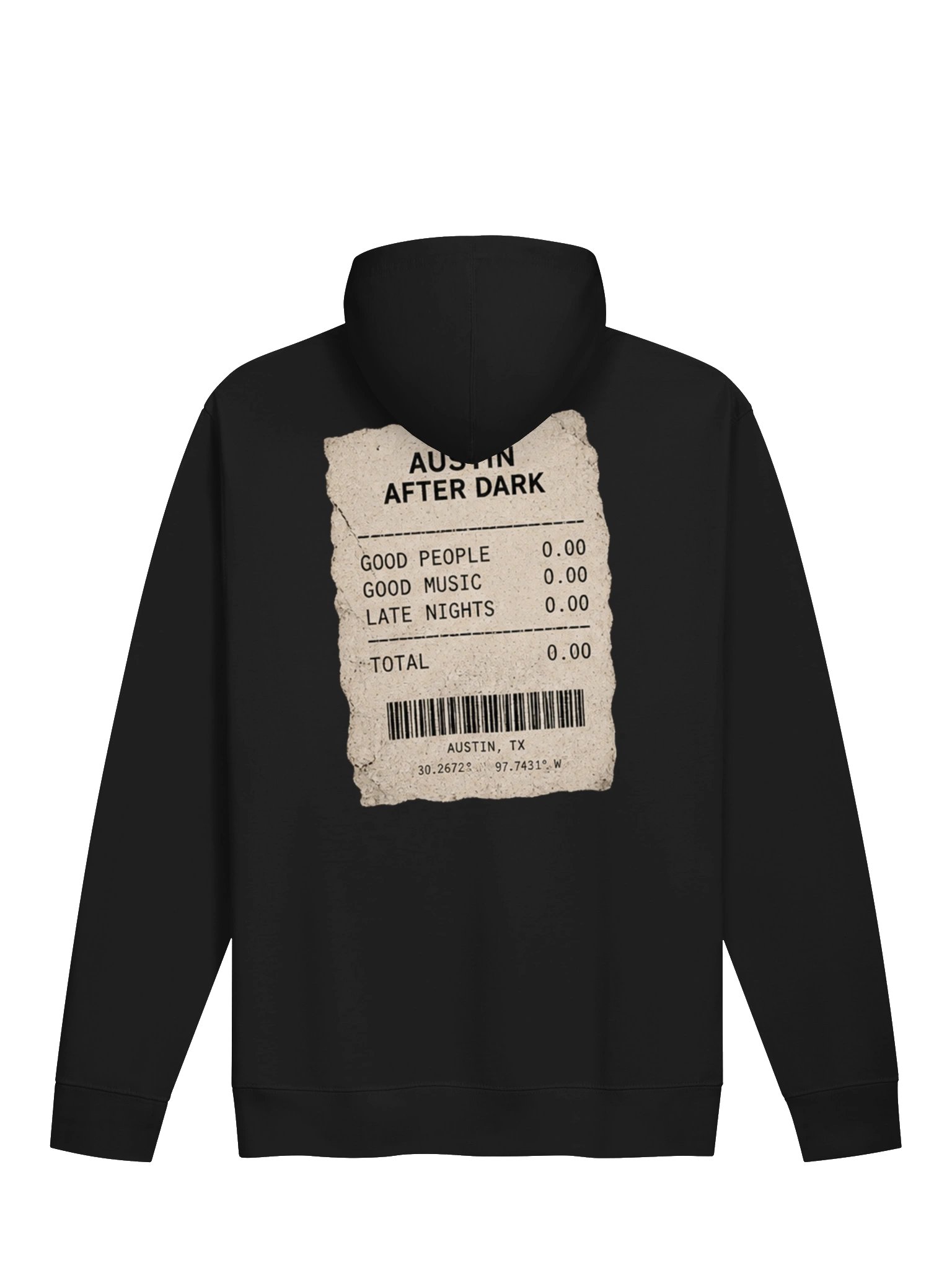 ATX After Dark Receipt Hoodie product image (2)