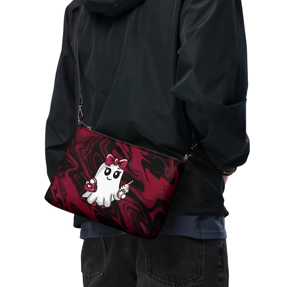 Stylish Ghost Flip-Sided Faux Leather Crossbody Bag product image (11)