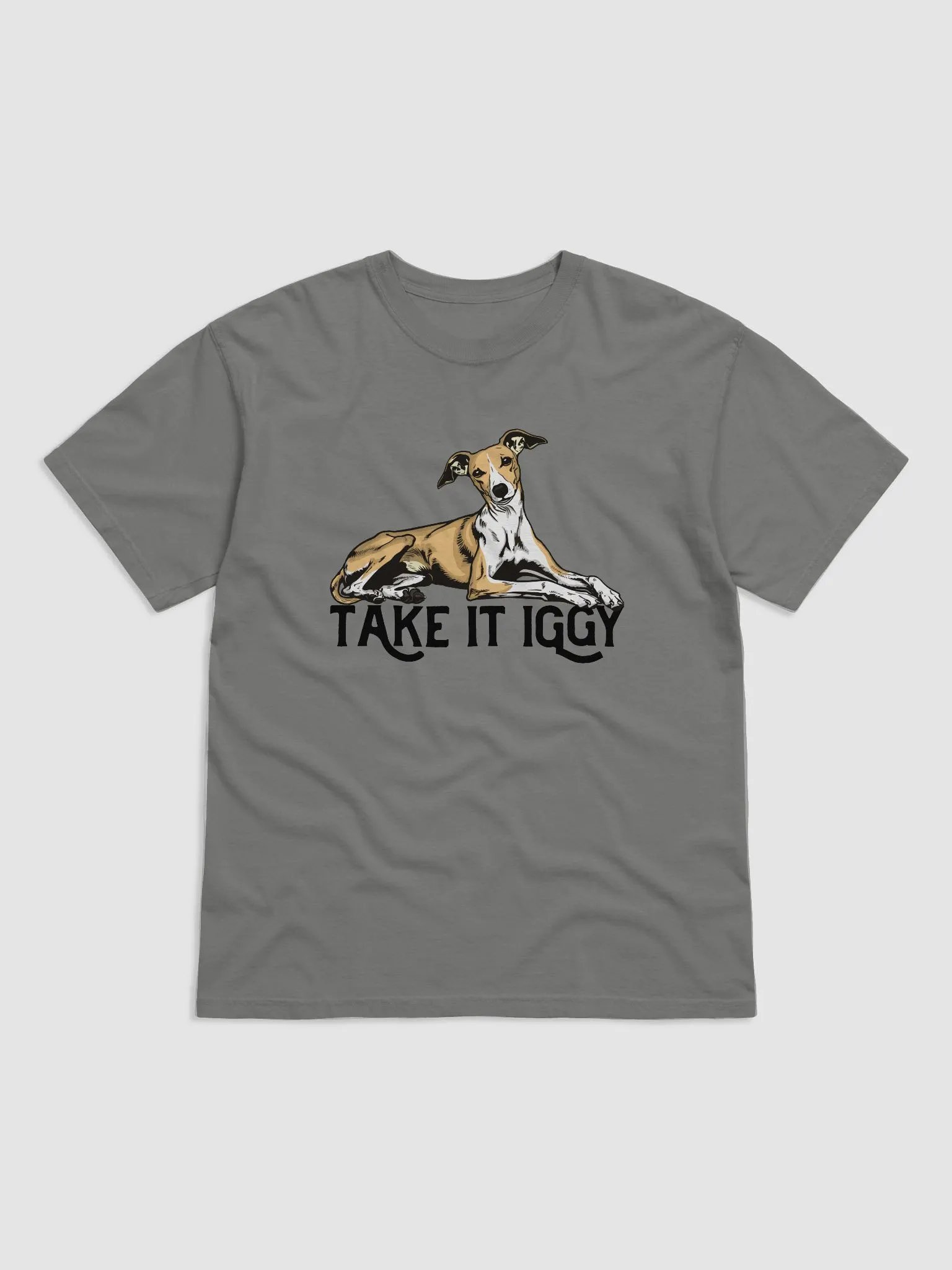 Take It Iggy T-Shirt of an Italian Greyhound (Fawn) | Funny T-Shirt for Iggy Paw-rents product image (1)