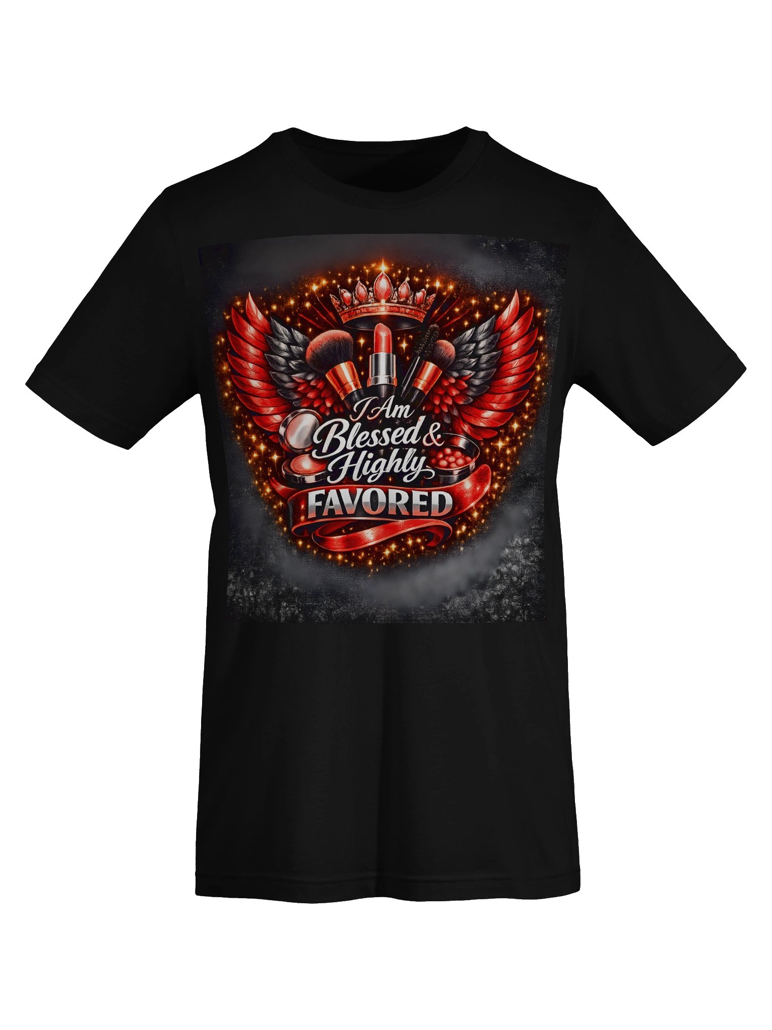 Blessed & Highly FAVORED Glam Wings Tee product image (34)