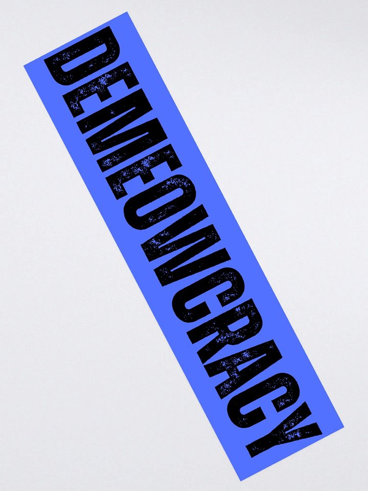 DEMEOWCRACY Blue Bumper Stickers product image (2)