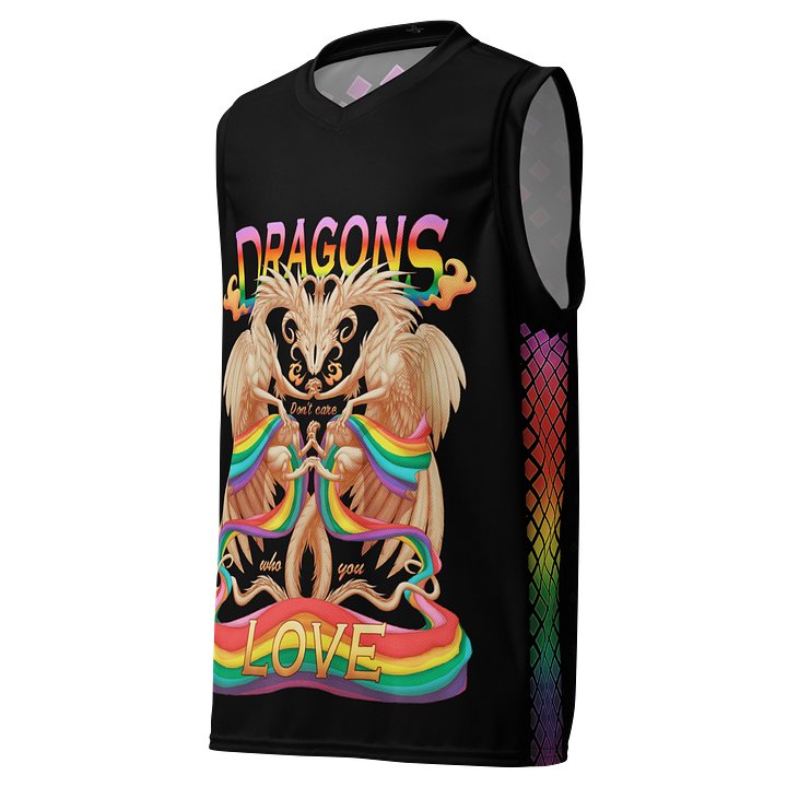 Black Pride Dragons Basketball Jersey product image (1)