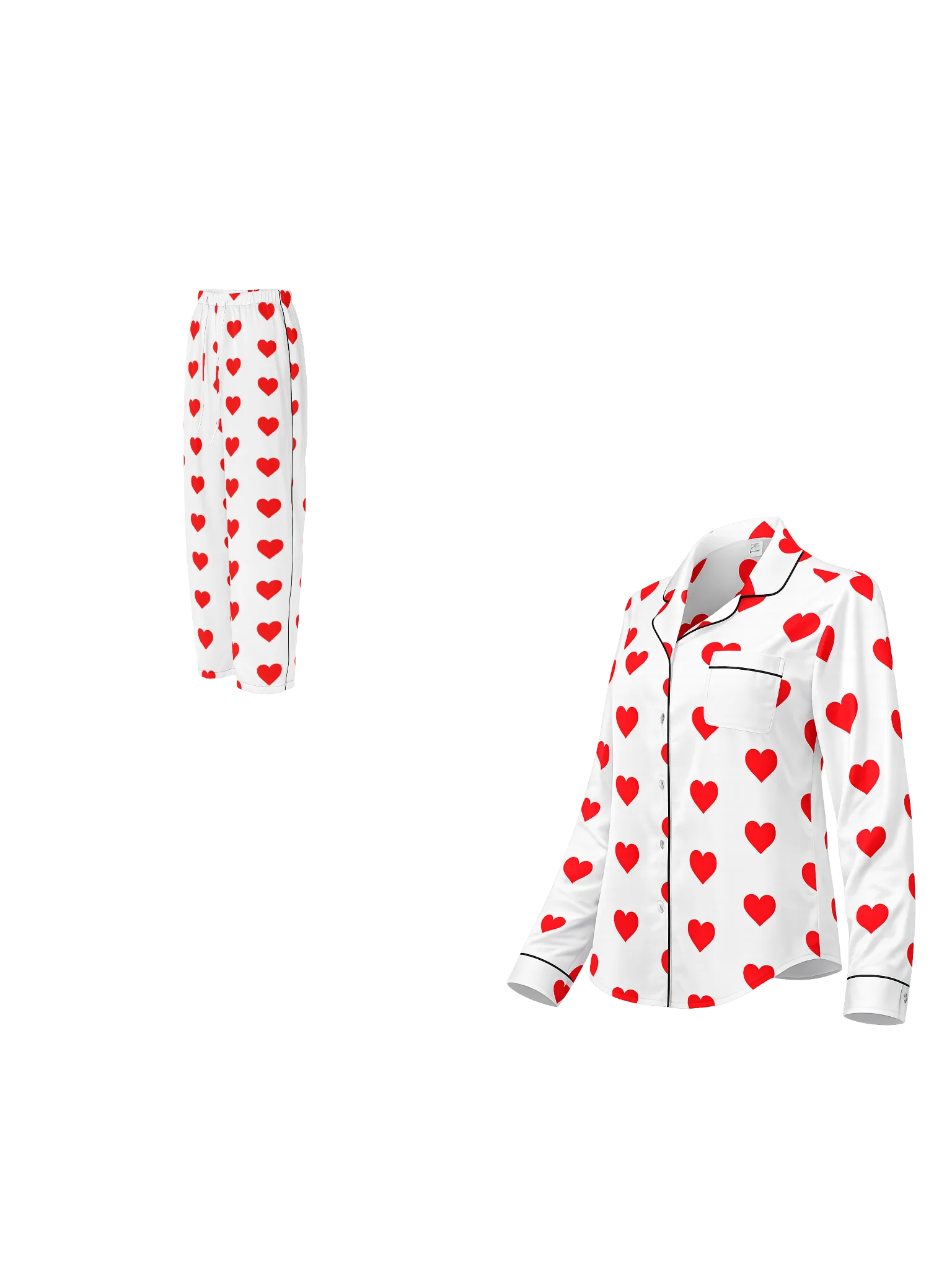Pijamas | Heart | Long product image (2)