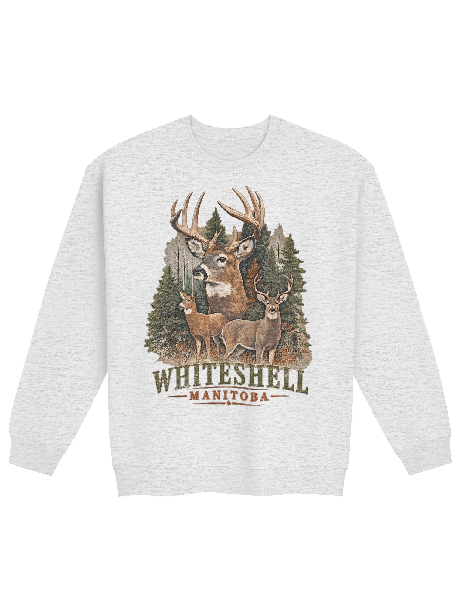 Whiteshell whitetail deer crewneck product image (2)