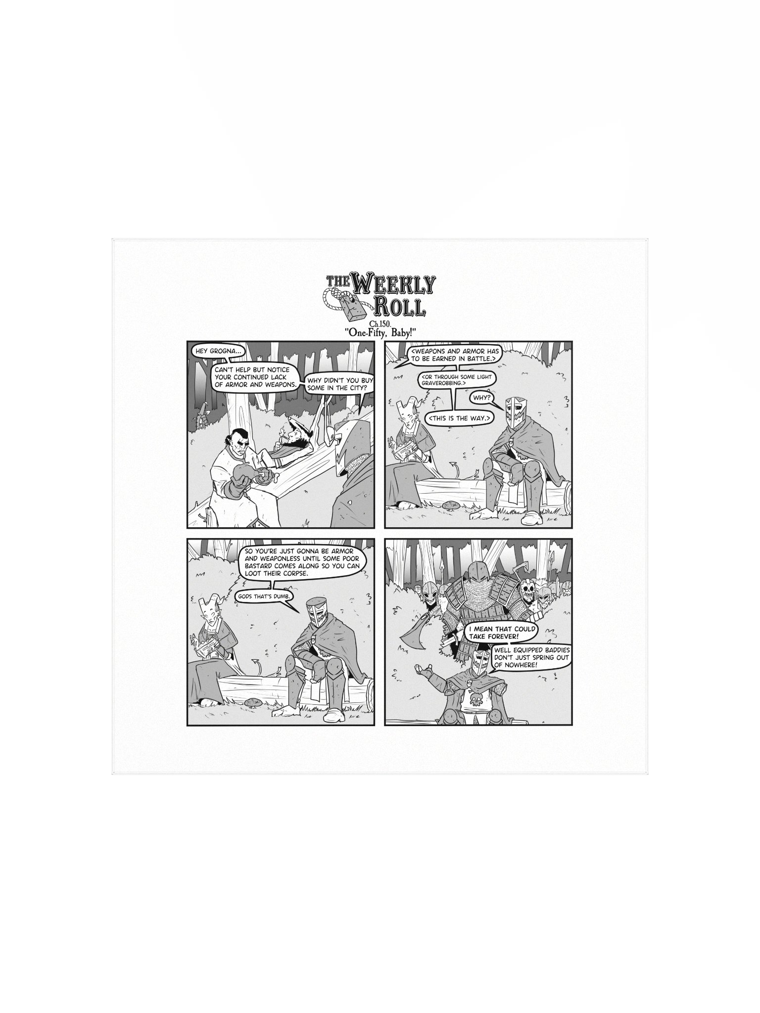 The Weekly Roll Ch. 150. Print Square product image (1)