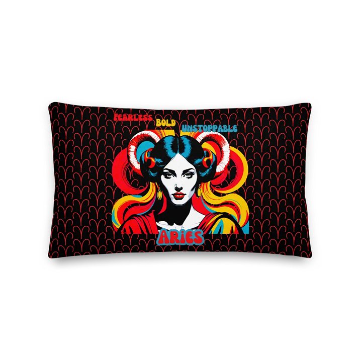 Aries 2025, Fearless, Bold, Unstoppable, Pillow product image (2)